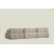 Atelier del Sofa L1 O1 1R Pouffe Doblo Ugaona garnitura, 3 Sedišta, Krem