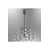 Opviq luster Aster 2843-20A-24, LED 50 W, sivi