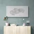 Slika na pluti sivi zemljevid Slovaške z diskretnim kontrastom - 120x60 place