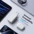 Stenski polnilni adapter Baseus z GaN6 Pro tehnologijo, 2x USB-A in 2x USB-C izhodoma 100W in priloženim kablom - bel