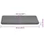 Vidaxl Samolepilne preproge za stopnice 15 kosov 65x24,5x3,5 cm sive
