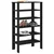 Stalak za cipele crni 61x32x105 cm od konstruiranog drva
