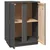 Komoda siva 60 x 35 x 80 cm od masivne borovine