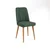 Hanah Home Trpezarijska stolica Vina Sandalye 47x89x46cm Bež-Zelena