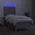 Vidaxl Box spring postelja z vzmetnico LED svetlo siva 90x190 cm blago