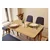 HANAH HOME Vina Mini 03 1048 Oak Dark Blue (Produžni set trpezarijskih stolova i stolica (6 komada))
