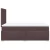 vidaXL vidaXL Box spring postelja z vzmetnico temno rjava 120x190 cm blago, (21308263)