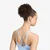 Modrček adidas 3 Stripes Studio All Me Light Support Bra Glow Blue M