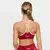 GymBeam Varsity Sports Bra Red