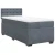 vidaXL Box spring postelja z vzmetnico temno siva 90x200 cm žamet