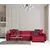 Atelier del Sofa Ugaona garnitura Lego 100x76x300cm Crvena