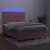 shumee Box spring postelja z vzmetnico LED roza 80x200 cm žamet