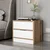 Hanah Home Elina 8171 Noćni stočić, 54x40x47cm, Krem-beli