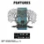 Sogno Forestale -3 BlueBlack Decorative Wooden Wall Accessory