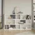 HANAH HOME Polica za knjige Aruba White Anthracite
