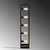 Opviq Podna lampa Kafes 13746, 21 x 21 x 102 cm, 5 x E27, 250 cm Kabl, Crna