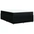 vidaXL Box spring postelja z vzmetnico črna 160x200 cm blago