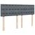 Vidaxl Box spring postelja z vzmetnico temno siva 160x200 cm žamet