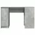 Stol beton sivi 120x42x76 cm konstruirano drvo