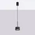 Sollux SL.2677 - Luster na sajli AURA 1xGX53/10W/230V crna