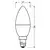 LED sijalica od reciklirane plastike B40 E14/4,9W/230V 4000K - Ledvance