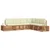 Set vanjskih sofa Prirodna i krem 273 x 213,5 x 73 cm