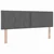 Vidaxl LED Box Spring Postelja Temno siva 160 x 200 cm blago
