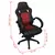 vidaXL Uredska stolica od Umjetne kože Crvena