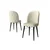 Hanah Home set trpezarijskih stolica Bika 4 kom, krem tkanina Babyface, crne drvene noge