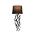 Opviq Zidna lampa E27 Socket, Crna
