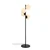 Aberto Design Podna lampa Faze-NT-115-1, 130 cm, 4 x E27, Crna