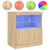 Komoda s LED svjetlima boja hrasta sonome 60x37x67 cm