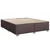 Vidaxl Box spring postelja z vzmetnico temno rjav 200x200 cm blago