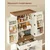 Songmics Kuhinjski omarica 40x80x178,6 cm bela