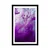 Plakat s paspartujem čarobna vijolična abstrakcija - 40x60 silver