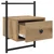 Noćni ormar s ladicama 2 pcs Umjetnički hrast 35 x 30 x 51 cm