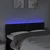 Vidaxl vidaXL Vzglavje postelje z LED diodo črno 144x5x78/88 cm blago