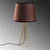 Opviq Stona lampa Telis-5382, 28x28x55 cm, IP20, Braon-zlatne boje