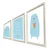 Wallity Slika 3P3853SCT-003, 3 dela, 53 x 118 cm