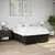 Vidaxl Posteljni okvir brez vzmetnice črn 140x190 cm blago