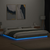 Okvir za krevet s LED svjetlima boja hrasta 200 x 200 cm drveni