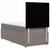 Vidaxl Box spring postelja z vzmetnico taupe 80x200 cm blago