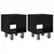 Noćni ormarić 2 pcs Crni hrast 40,5 x 40 x 48 cm
