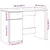 Stol s ladicama Crni hrast 100 x 50 x 75 cm Konstruirano drvo