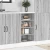 shumee vidaXL Spodnja omarica Grey Sonoma 40x44,5x81,5 cm Izoblikovan les