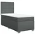 Vidaxl Box spring postelja z vzmetnico temno siva 90x200 cm blago