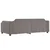 Vidaxl Izvlečna dnevna postelja taupe 90x200 cm blago