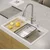 granitni umivalnik MARC 110 WORKSTATION White