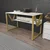 Hanah home Radni sto 120x72,8x60?cm Belo-Zlatni