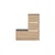 Hanah home Cipelarnik 105x118,5x26cm Hrast